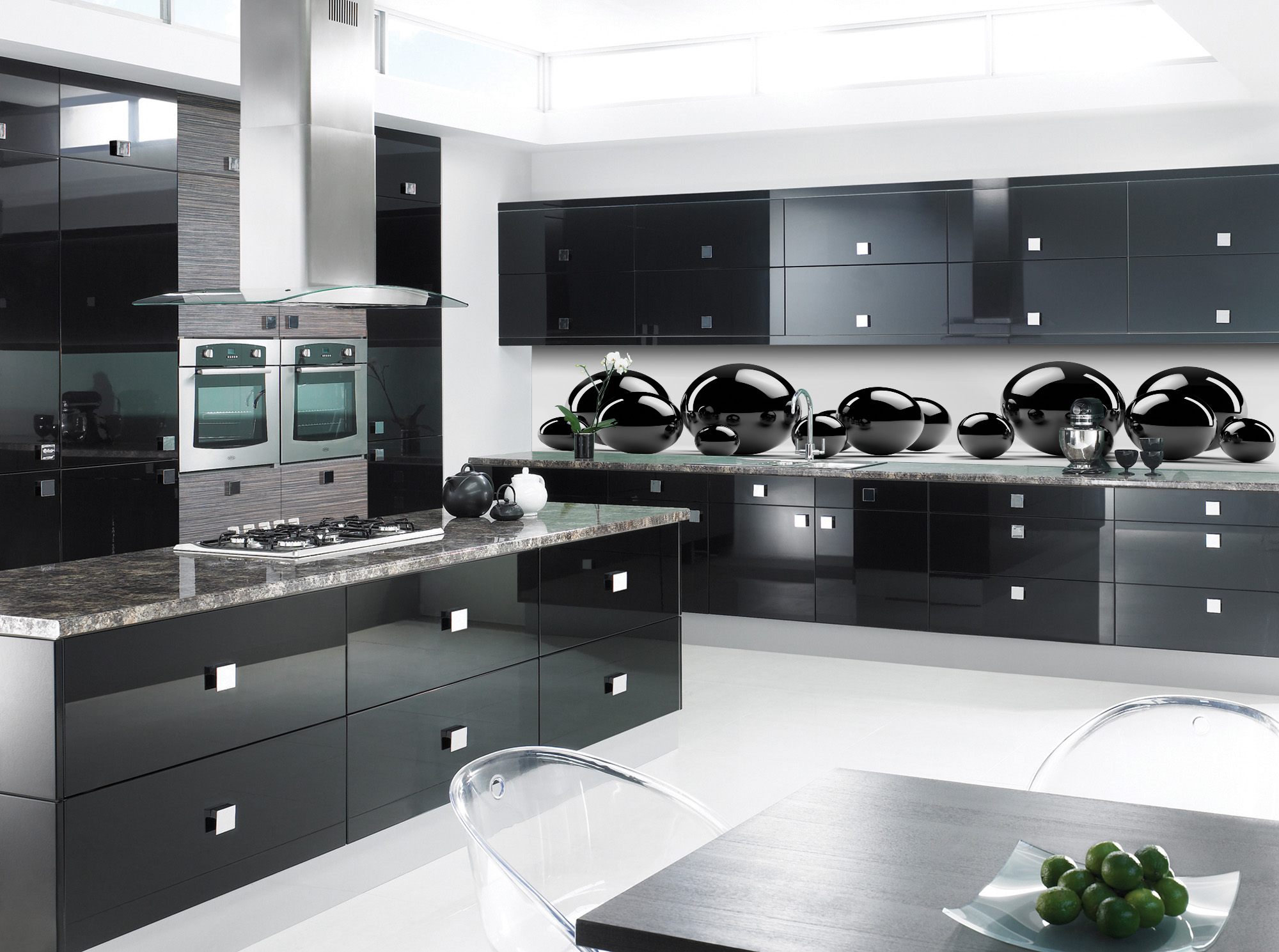 Кухня В Черных Тонах Дизайн Фото