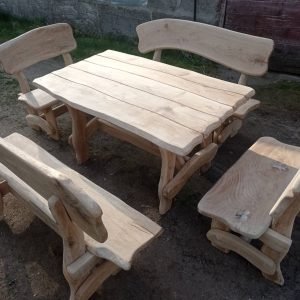 Ąžuolo masyvo lauko baldai BGIN120