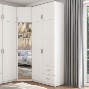 Kampinė spinta su kitomis spintomis BL189/189/240