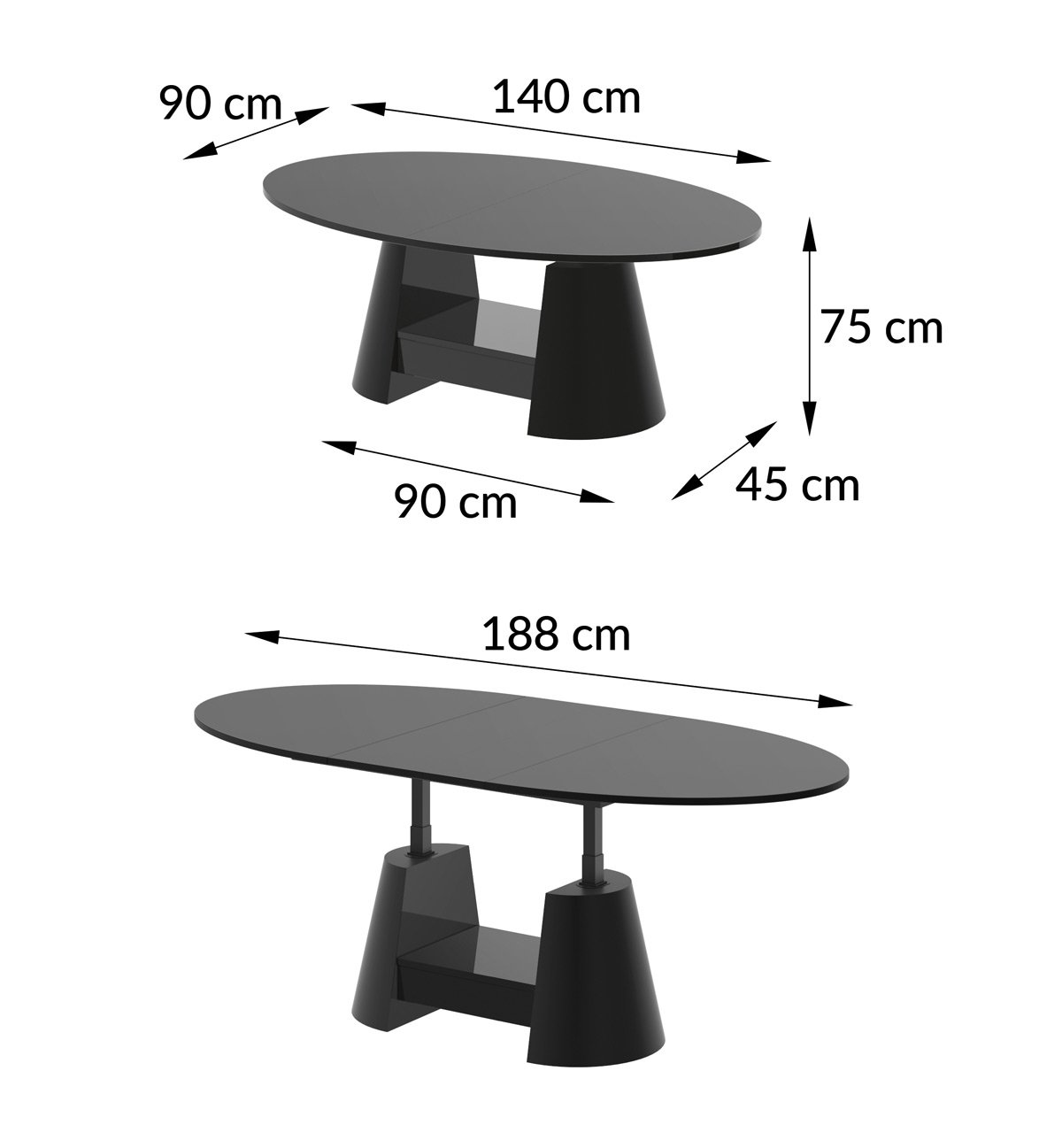 Žurnalinis skl.stalas BHUB140-188 - Image 3