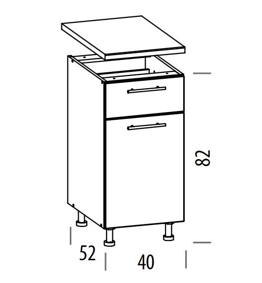 Pastatoma spintelė BLV40S1