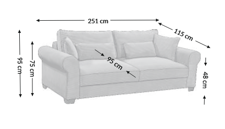 Sofa BECH 251x115 - Image 6