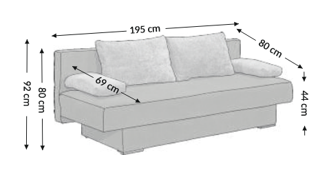 Sofa BECH 195x80 - Image 7