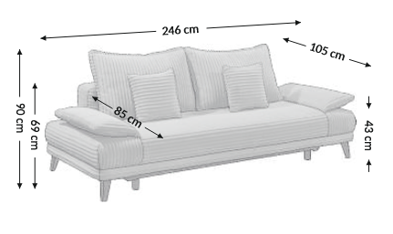 Sofa BECH 246x105 - Image 7