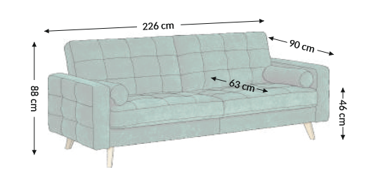 Sofa BECH 226x90 - Image 5