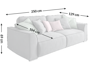 Sofa BECH 250×129