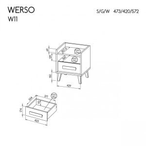 Naktinis staliukas BDL 47