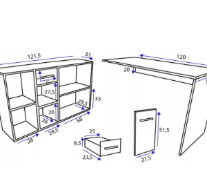 Rašomasis stalas BINT 124