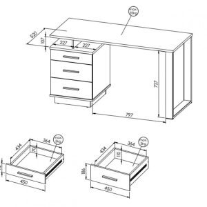 Rašomasis stalas BDL 135