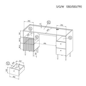 Rašomasis stalas BDL 135