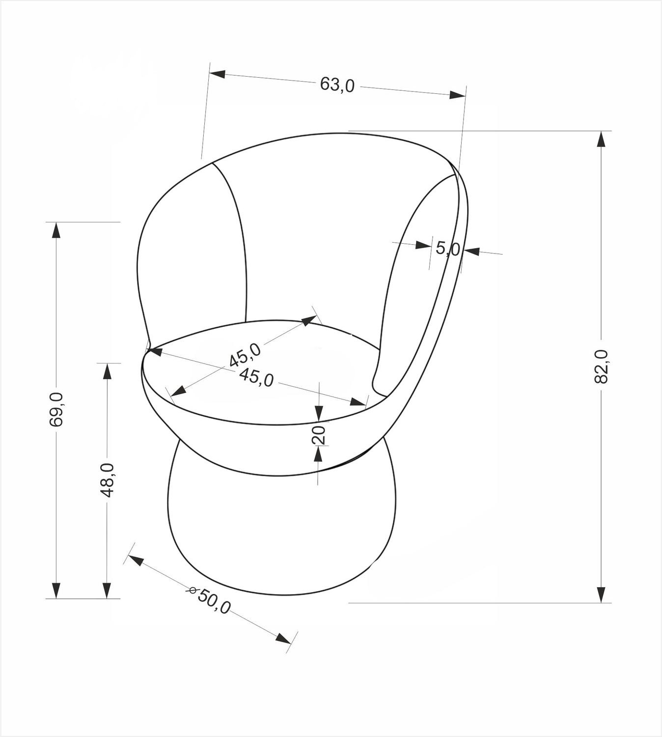 Mini foteliukas BHM 63 - Image 2