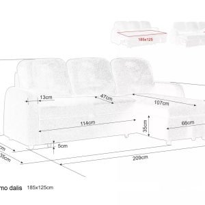 Minkštas kampas BSG 209×135