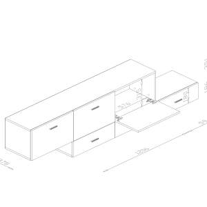 Modulinė komoda BMEB 180-240