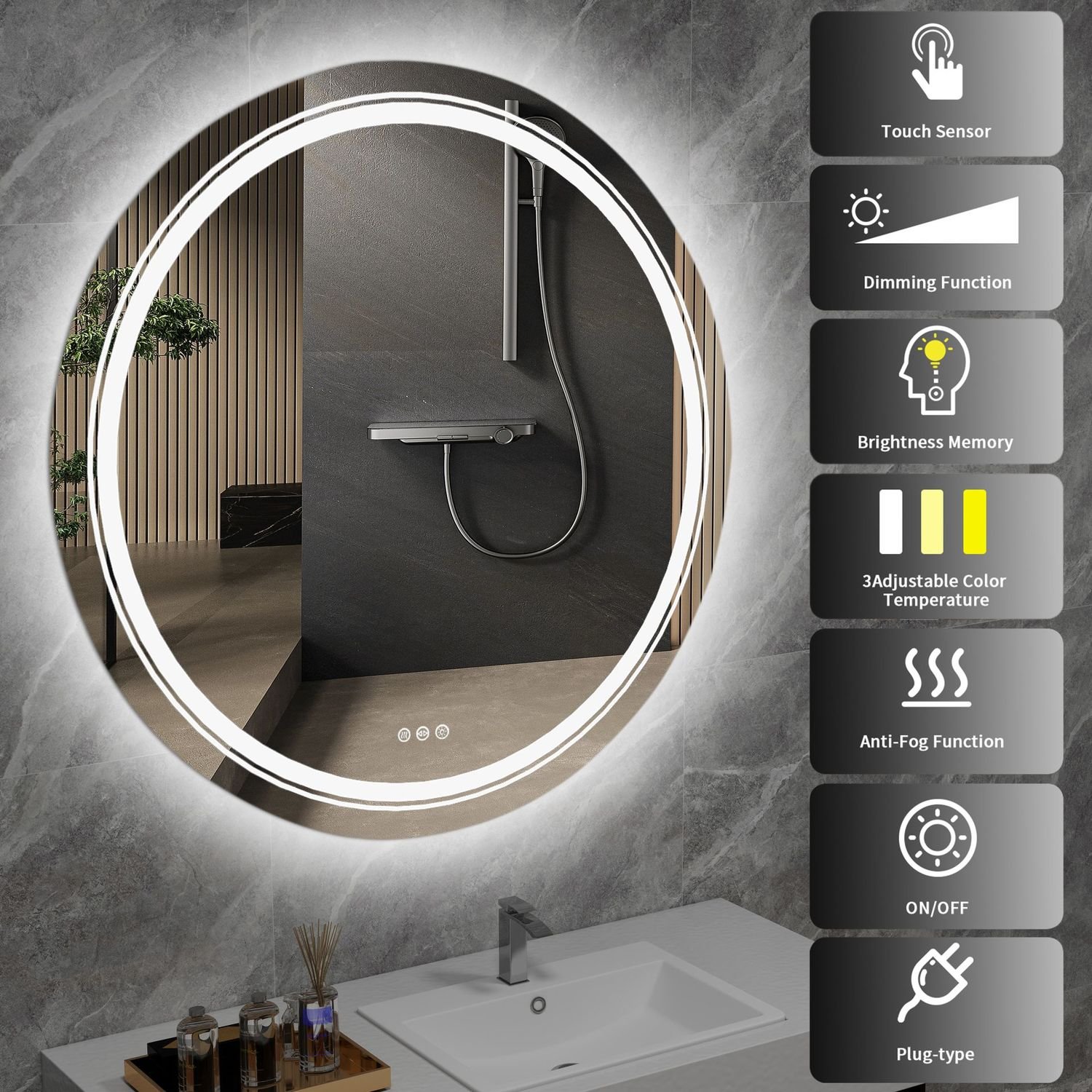 Vonios veidrodis BHM 80 - Image 2