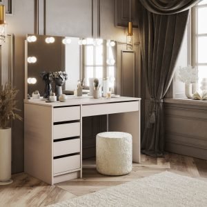 Kosmetinis stalelis+pufas BMBED 120