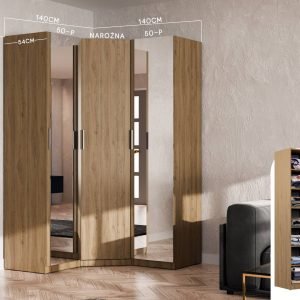 Kampinė spinta BMEB 140